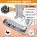 DC93-00154A Dryer Heating Element Assembly (3 Wire) Fit for samsung Dryer DV45K6500EV/A3 DV48J7770EP/A2 DV52J8700EP/A2 DV45K6200EZ/A3 DV50K8600EV/A3 etc. Part Replaces AP5582094 PS4216214 3282568