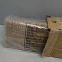 LazBlinds No Drill Bamboo Roman Shades, 23" W x 64" H, Star-Brown
