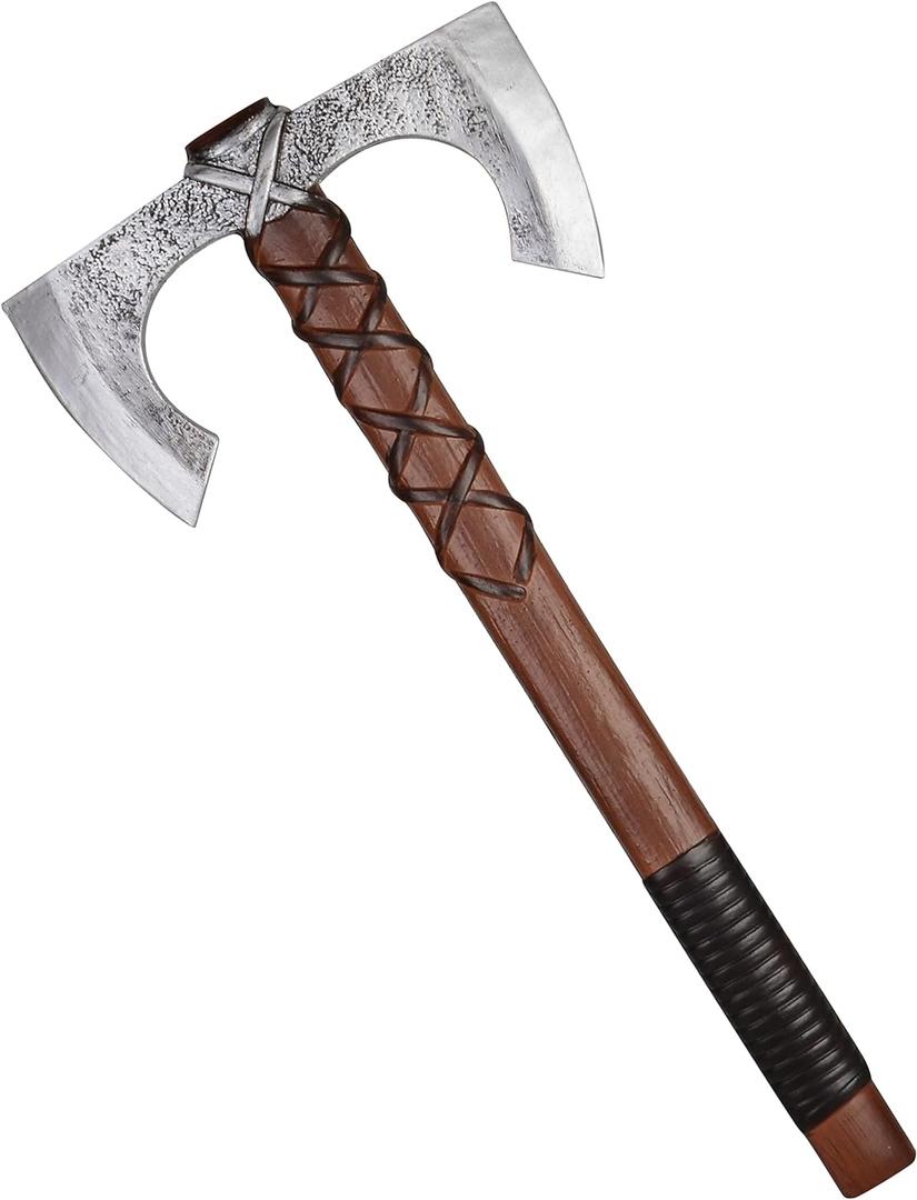 PARTYGEARS Safety Toys PU Foam Double Battle Axe for Kids, Specially Designed for Children with Funy Safety Weapons and Knight Toys