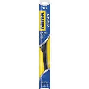 Rain-X 16'' Vision Wiper Blade, Standard Beam, All Weather Performance Curved Smooth Wipe