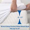 Premium Waterproof Mattress Protector Queen Size,4D Air Cooling 300GSM Mattress Cover,Breathable All-Round 360 Bed Mattress Pad Noiseless Vinyl Free (White,Queen)