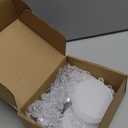 30 Set Christmas Acrylic Ornament Blanks - 3 Inch Round Acrylic Blanks with Crystal Snowflakes Xmas Ornaments for Christmas Tree Decoration