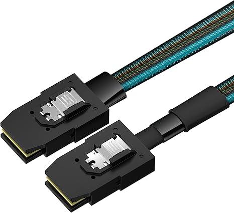 Cable Plus (2 Pack) Mini SAS SFF-8087 to Mini SAS SFF-8087 Cable, 1.5 FT / 50 CM