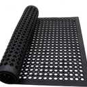 3x5FT Rubber Floor Mat Commercial Anti Fatigue Rubber Drainage Mat New Non Slip Bar Floor Mat Door Mats for Deck,Pool,Restroom,Bathroom,Kitchen,Wet Areas