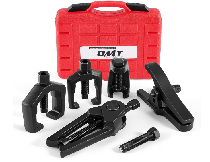 Orion Motor Tech 5in1 Ball Joint Separator, Pitman Arm Puller, Tie Rod End Tool Set for Front End Service, Splitter Removal Kit (RB06)