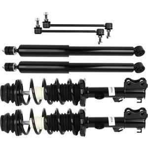 SCITOO Struts Shock suspension kit for 2012-2019 for Nissan for Versa 2014-2019 for Nissan for Versa Note Front Complete Strut Assembly,Rear shock absorber,Stabilizer Bar Link 6 Pcs,1333584L 1333584R