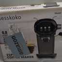 Espresso Machine with Steam Milk Frother Semi Automatic 20 Bar Compact White with Toggle Switch for home Cafetera Espresso, Latte, Cappuccino, Americano, Macchiato