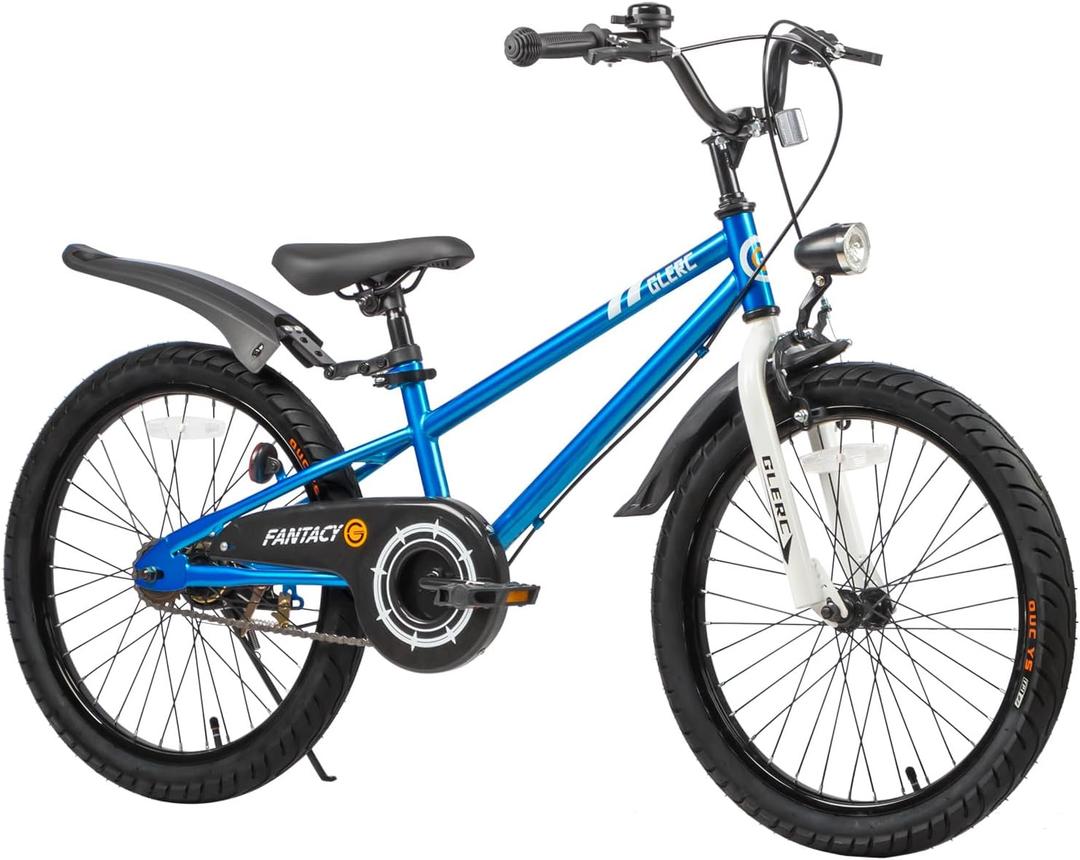 Glerc Fantacy Kids Bike, 12-20 Inch Children Bicycle for 2-13 Years Old Boys Girls, Kids Bicycle with Water Bottle Holder & Headlight & Training Wheels, Multiple Colors