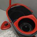 O-Cedar EasyWring Microfiber Spin Mop, Bucket Floor Cleaning System, Red, Gray, Standard