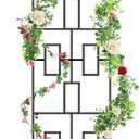 Newtay Giant Trellis for Climbing Plants, 108'' x 30'' Large Heavy Duty Rustproof Metal Vine Plant Trellis with Black Coating for Outdoor Climbing Plants Vegetables Support(Retro Style)