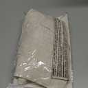 DriftAway Pinch Pleat Valance for Kitchen Window Linen Textured Valance for Living Room Farmhouse Semi Sheer Linen Curtain Valance Window Treatment Back Tabs 50 Inches by 16 Inches Light Linen