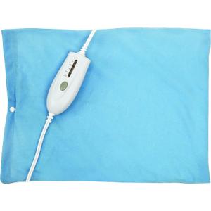 TheraCare Electric Heating Pad  Dry Heat Therapy | 4 Adjustable Heat Settings | 12" x 15" | Comfortable, Soft & Durable | Blue