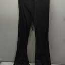 ZOOSIXX Soft Black Pajama Pants for Women, Wide Leg Comfy Casual Lounge Yoga Capri Pants 22'' / 30'' Size S