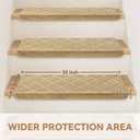 Bullnose Carpet Stair Treads for Wooden Steps Indoor 9.5" x 36"