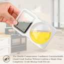 20Pcs Double Compartment Condiment Container, 2 Compartment Portable Reusable Snack Containers with lids, Used for travel Condiment Salad Dressing Meal Prep Containers