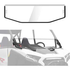 Half Windshield for 2025 Polaris RZR XP 1000, Polycarbonate UTV Front Clear Half Windscreen for Polaris RZR XP 1000 / XP 4 1000 2024+ Accessories, Shock Resistant Prevents Rocks Wind Debris