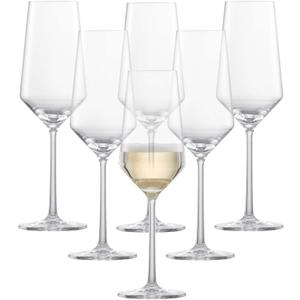 ZWIESEL GLAS Pure Champagne Glass (Set of 6), Champagne Flutes with Effervescent Point, Dishwasher-Safe Tritan Crystal Glasses, Made in Germany (10 Ounce)