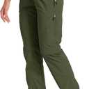 Women's Hiking Pants Convertible Quick Dry Stretch Lightweight Zip-Off Outdoor Fishing Travel Safari Pants, US 27