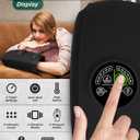 Lunix LX3 FSA Carpal Tunnel & Wrist Pain Relief Device, Heated Air Compression Hand Massager Machine for Arthritis & Finger Numbness, Cordless, Charcoal Black