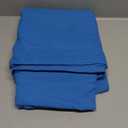 Linen Home 100% Cotton Percale 1 Flat Sheet, Full Size - Crisp, Cool and Strong Bed Linen, Luxury Breathable Sheet, Baby Blue