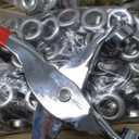 643Pcs Grommet Tool Kit 1/2 Inch(Inside Hole Size) Eyelet Kit with 320Pcs Eyelets Grommets, 320Pcs Washers, and Grommet Eyelet Pliers for Leather/Belt/Shoes/Crafts