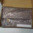 OurWarm Wall Mounted Key Holder/Hangers for Wall Decorative with 5 Key Hooks, Wooden Mail Rack Organizer with Shelf, Rustic Home Decor for Entryway Mudroom Hallway Office, Brown