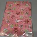 2 x RiukRaiu Christmas Cat Wrapping Paper for Kids - Pink Xmas Gift Wrap Red Green Plaid Paw Prints Gingerbread Santa Hats for Holiday Presents & Party Gifts - 4 Jumbo Sheets, 40 X 28 Inches Each