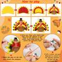 80UncleKimby 16Pcs Thanksgiving Crafts - Fall Turkey DIY Felt Art Kits Bulk for Party