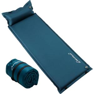 Clostnature Self Inflating Sleeping Pad for Camping - 1.5 inch Camping Pad, Lightweight Inflatable Camping Mattress Pad, Insulated Foam Sleeping Mat for Backpacking, Tent, Hammock (Blue)