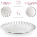 9-Inch Disposable Paper Plates - 500 Count - Bulk Pack of Uncoated Paper Plates for Everyday Use - Dinnerware for Meals, Parties And Picnics