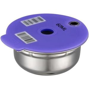 Bosch Tassimo Coffee Capsule Refillable Reusable Pod Capsule Stainless Steel Coffee Filter for Bosch Tassimo Series Coffee Machine (220ml)