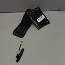 7pcs Eyebrow Tweezers Kit for Women Precision Plucker with Brow Scissors & Razor & Spoolie for Facial, Chin, Brow, Splinter and Ingrown Hair (Black)