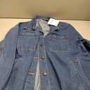 FASHION Women's Denim Jacket Button Up Long Sleeve Basic Trendy Jean Jacket Coat with Pockets M Oversize