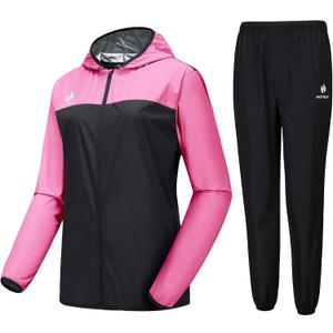 HOTSUIT Sauna Suit for Women Weight Loss Sweat Suits Sauna Jacket Pant Machine Washable Anti Rip for Gym Workout Exercise, XL