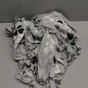 HAPPYDOG Stretch Dining Chair Covers Removable Washable Spandex Slipcovers for High Chairs 4PCS/Set+ 1 PCS Bench Cover (Grey Leaves)