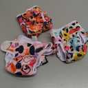 Washable Dog Diapers Female 3 Pack Reusable Premium Highly Absorbent Doggie Diapers, Flexible Puppy Diapers, Durable Leak-Proof Leopard Dog Diapers for Period Heat Incontinence Puppy Training, Small