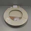 HIGHCRAFT Premium Round Toilet Seat with Slow-Close Design & Adjustable Hinges - Molded Wood Toilet Seat - Fits Standard Round Toilets - Round Seat in Bone/Beige