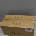 Wellmet Chandelier Shades, ONLY FOR CANDELABRA BULBS, Clip-on Fitter Lamp Shades, 3" X 6" X 5", 6 pcs Set (Bell-3x6x5 inches, Cream white)