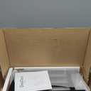 ChooChoo Mission End Tables Set of 2, Narrow Side Tables for Small Spaces, Night Stands with Storage Shelf for Living Room and Bedroom, Black