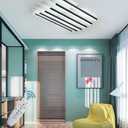 Modern LED Ceiling Light 50w Dimmable Black Ceiling Lamp High Brightness Large Lighting for Living Room Bedroom&Office Remote Control Adjustable 3000k-6500k Energy-Efficient (A50CM)