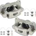 KUSATEC 18B5000 18B5001 Front Disc Brake Caliper with Bracket fit for 2006-2013 Ford Fusion, Lincoln MKZ, Lincoln Zephyr, Mazda 6, Mercury Milan, Both Driver Passenger Side