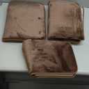 HUXMEYSON Bathroom Rugs Sets 3 Piece, Non-Slip & Quick Dry Bath Mat Set, Ultra Soft Velvet Bath Rugs for Bathroom, Toilet and Shower Floor, Brown (17"x24"+20"x32"+U Shape 20"x20")