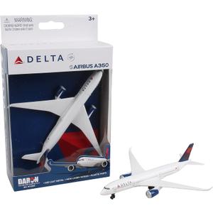 Daron Toy Airplane  Delta Air Lines Airbus A350  Die-Cast Metal Model Airplane Toy with Plastic Parts for Kids Ages 3+