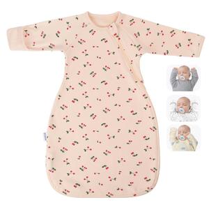 Transitional Baby Swaddling Sack with Arms Up Length Sleeves Mitten Cuffs 3-6 Months Wearable Swaddling Blanket Sleeping Bag Cotton for Newborns Boys Girls Sleep Sacks Snug Fit Calms Startle Reflex