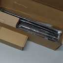 KAMANINA Curtain Rods for Windows 72 to 144 Inches (6-12ft) Long Heavy Duty Curtain Rod, 7/8 Inch Adjustable Decorative Drapery Rods with Netted Texture Finials, Bronze, Antique Bronze, 72-144"