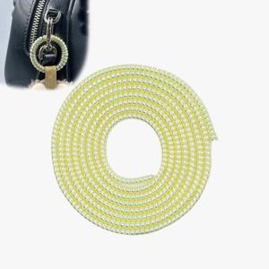2 x Anti-Loss Coil for Doll Keychain,Doll Accessories (Dolls Not Included) | Prevents Unhooking from Bags ,Colorful and Durable，Length 4.9Ft(Bright Yellow)