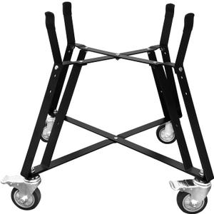 XLarge Big Green Egg Nest,Grill Stand for Big Green Egg Accessories,Rolling Nest with Heavy Duty Locking Caster Wheels Powder Coated Steel for BGE Smoker Kamado Joe Grill Stand Accessories