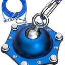 TOPKNOT Dog Tie Out Cable and Stake, (up to 200lbs) 360°Swivel Dog Run- No Tangle, with 30FT Heavy Duty Tie Out Cable for Dogs, Runner for Yard, Ideal for Outdoor Camping