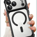 Magnetic Case Made for iPhone 17 Pro Max 6.9 Inch [Compatible with MagSafe] Soft TPU Slim Phone Cover Anti-Scratch Drop Protection Translucent Black Phone Case for Women Men