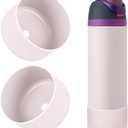 2PCS Silicone Water Bottle Boot, Compatible with Owala 24oz, Protective Anti-Scratch & Anti-Dent No Noise Sleeve Cover for FreeSip ,Twist, Flip Water Bottles (Dreamy Field, 24oz)